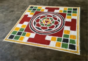 Дурга янтра в матрице 12х12