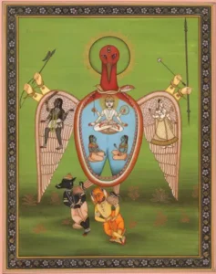 Боги индуизма в одном Шарабхе